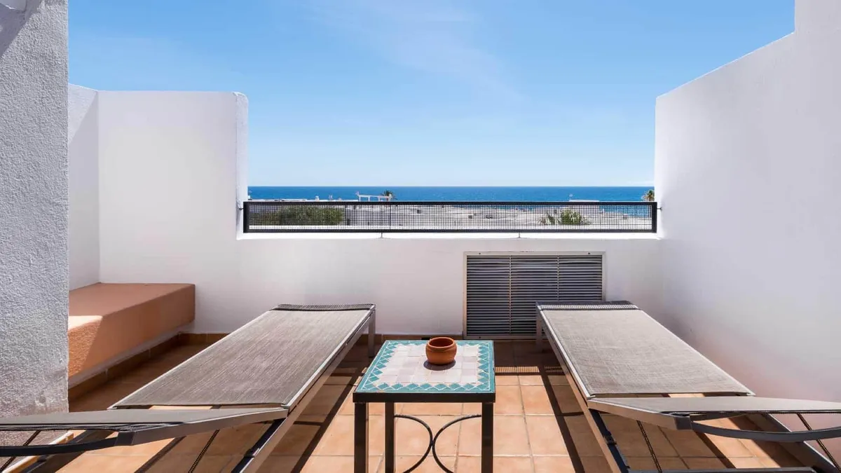Terraza de la habitación doble